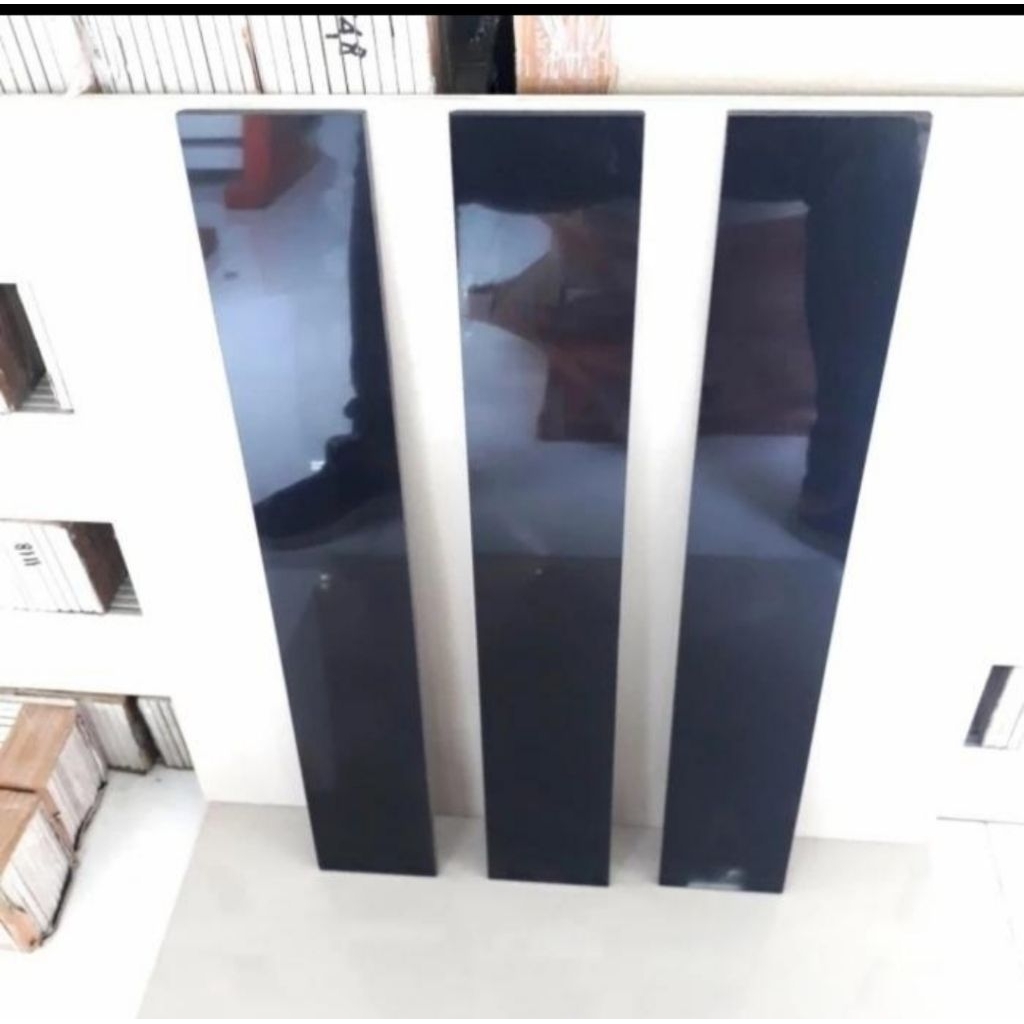 Plint plain granit hitam polos