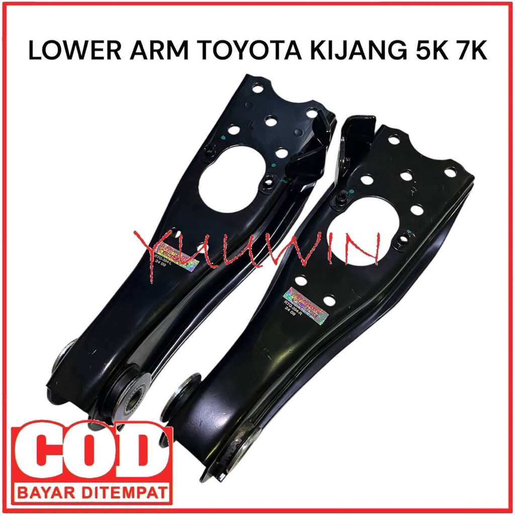 LOWER ARM KIJANG 5K 7K - LOW ARM 7K - SAYAP BAWAH KIJANG 7K - LOWER ARM ASSY 5K 7K - KIRI LH