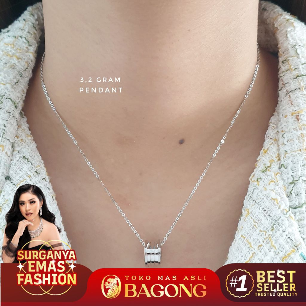 PENDANT FASHION BULAT 17K / 750 - ASLI BAGONG GOLD BAGONG EMAS