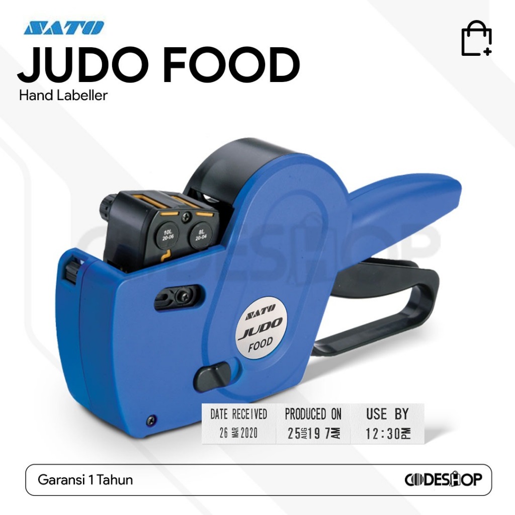

Mesin Label Harga SATO JUDO 22 Hand Labeller 2 Line Handlabel Tembak Angka Huruf