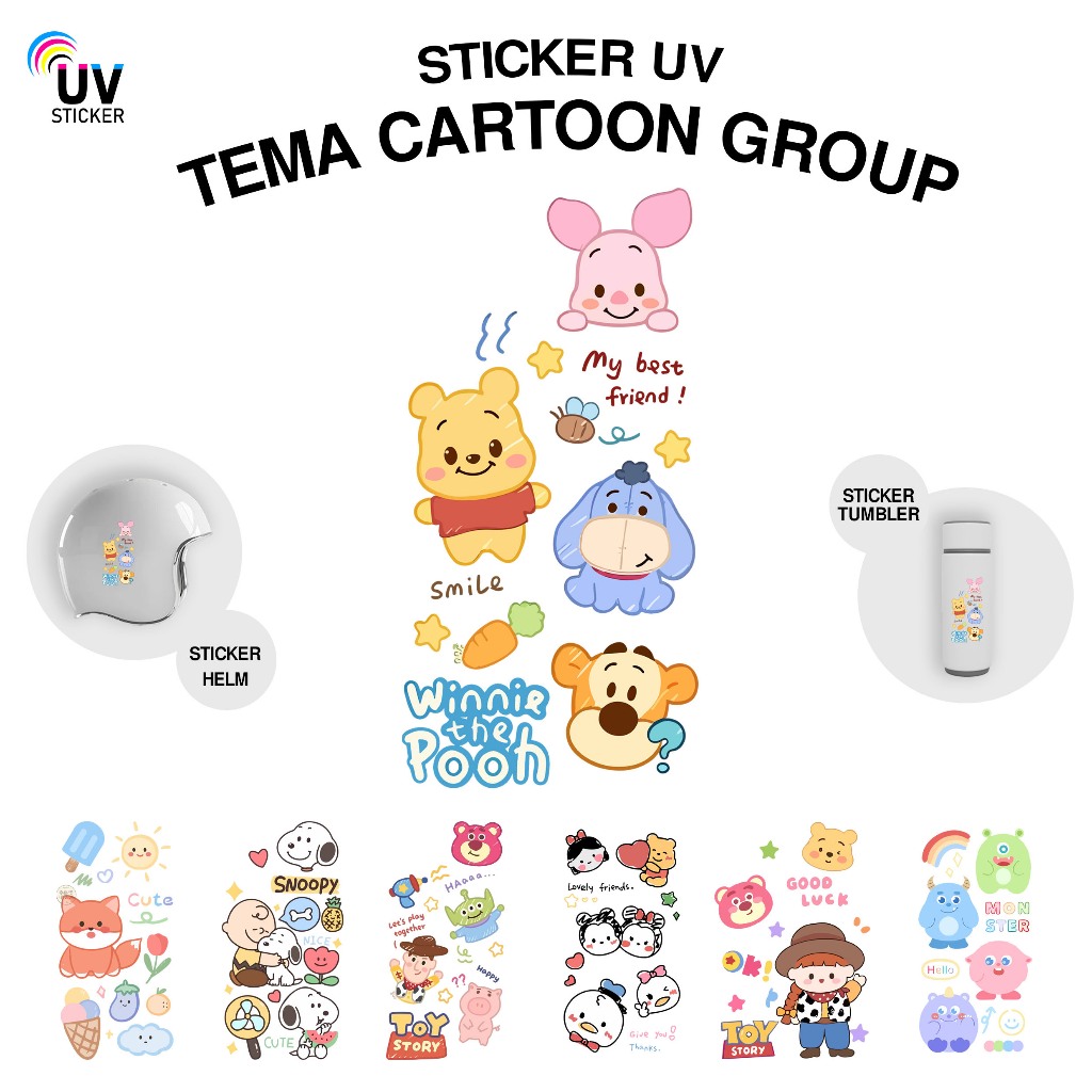 

STIKER UV - TEMA CARTOON GROUP | STICKER UV, STICKER MOTOR, STICKER MOBIL, STICKER HELM, STICKER TUMBLER, STICKER 3D, STICKER UV DTF BY UVSticker