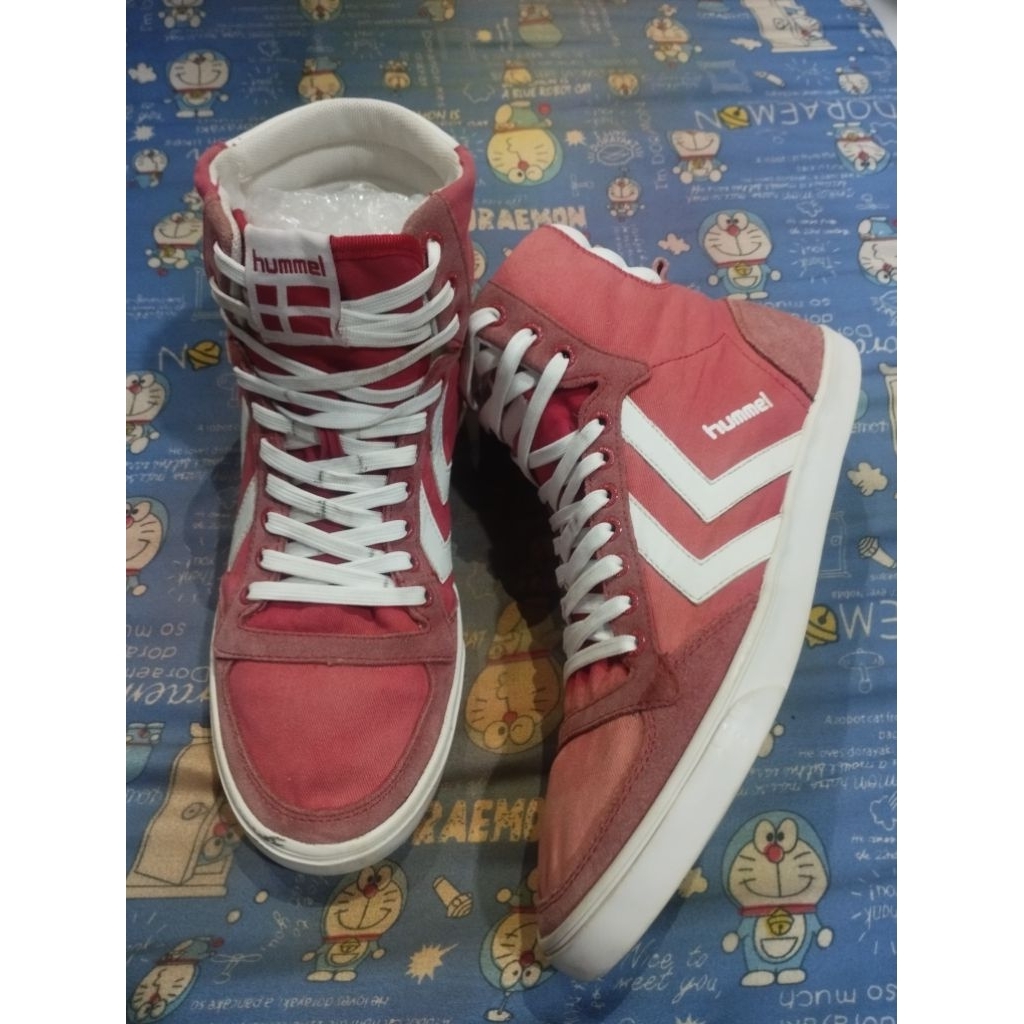 HUMMEL SLIMMER STADIL CANVAS RED WHITE