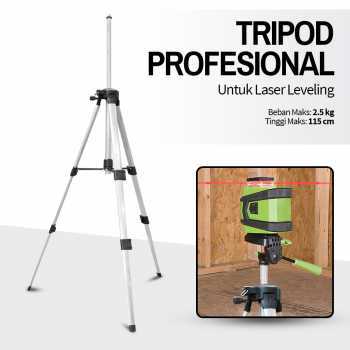 Tripod Laser Level Stand  Profesional Ukuran Baut 5/8 Inch Universal