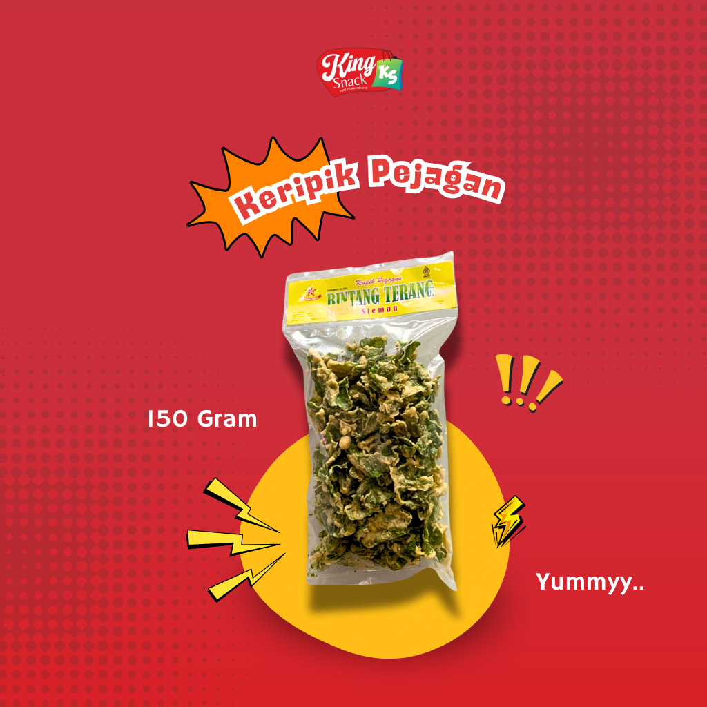 

King Snack Keripik Pejagan 150 Gram - Cemilan Kriuk - Cemilan Keluarga - Jajanan Modern - Jajanan Tradisional