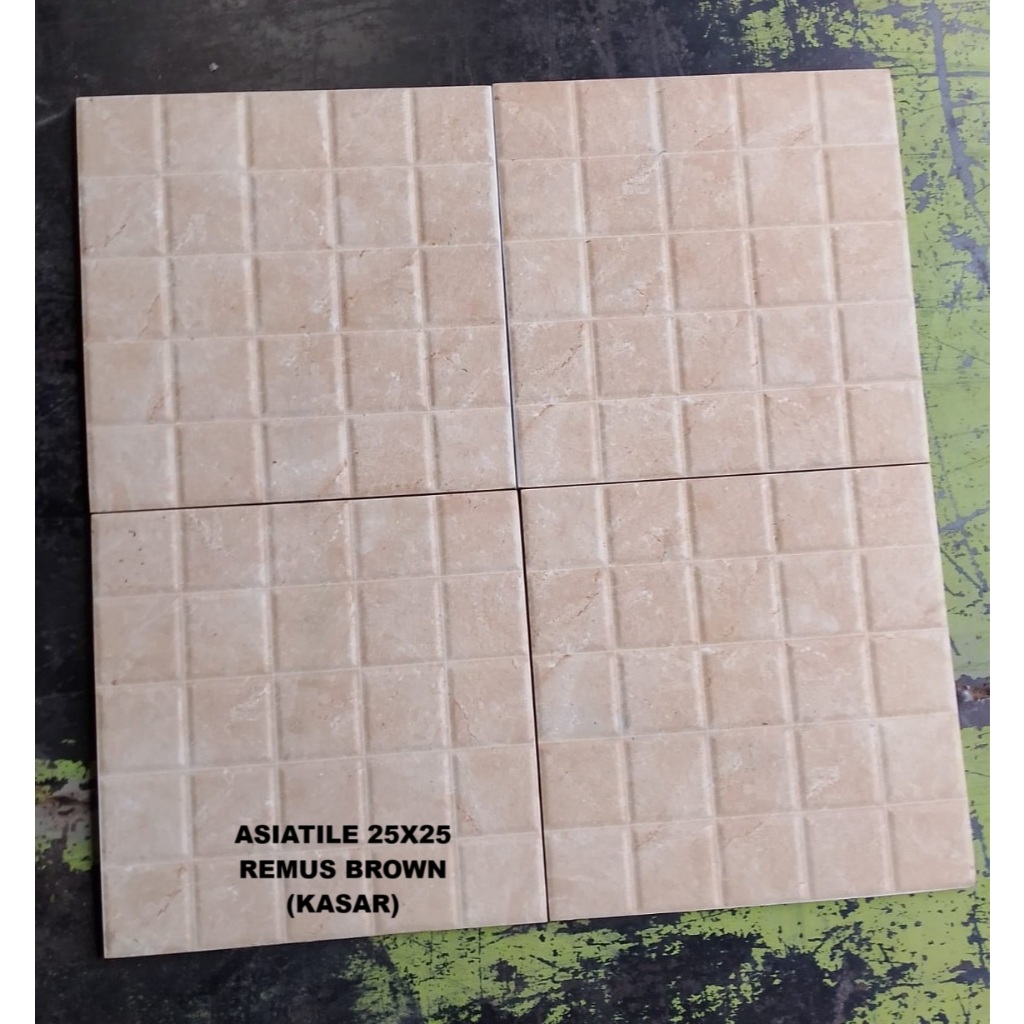 KERAMIK ASIA TILE REMUS BROWN KW C keramik lantai keramik lantai kamar mandi keramik lantai 25x25 ke