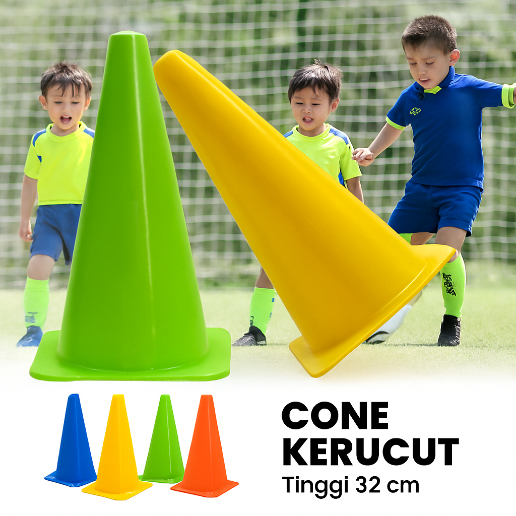 cone cones kerucut tinggi 32 cm Penanda Jalan / Latihan Olahraga