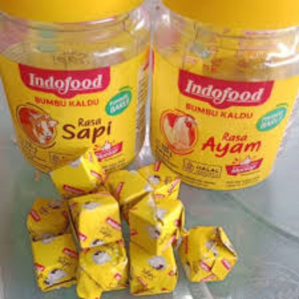 

Indofood bumbu kaldu kotak botol/100g (25 pcs )