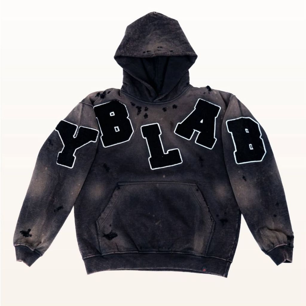 YB Labs Studio - Hoodie/Jacket Suede Destroyed
