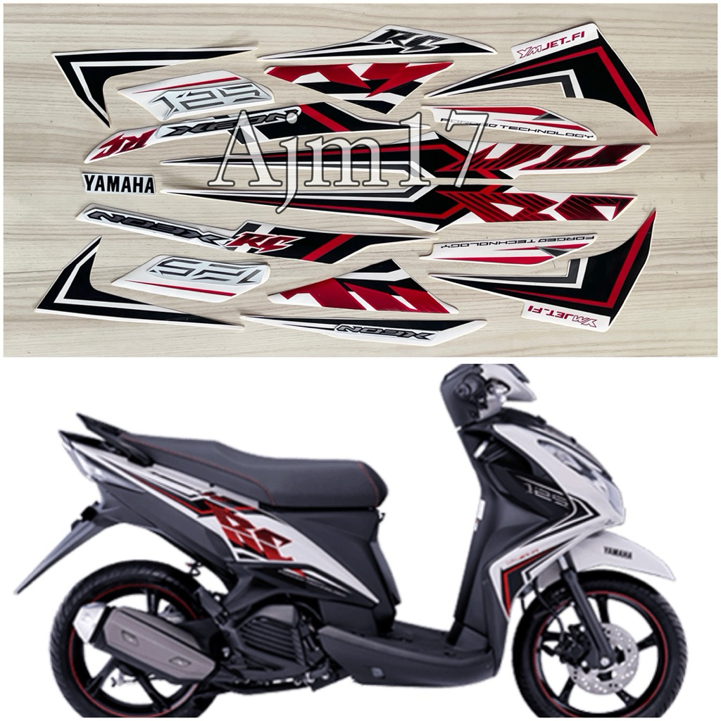STIKER STRIPING MOTOR XEON RC 2014 PUTIH