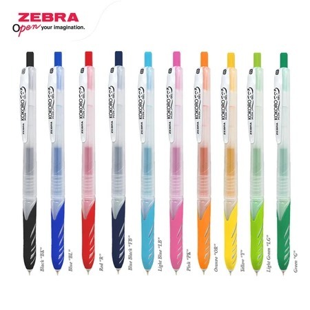 

ZEBRA Kokoro Plus Pulpen Gel 0.5mm Retractable Gel Pen Water Based Alat Tulis