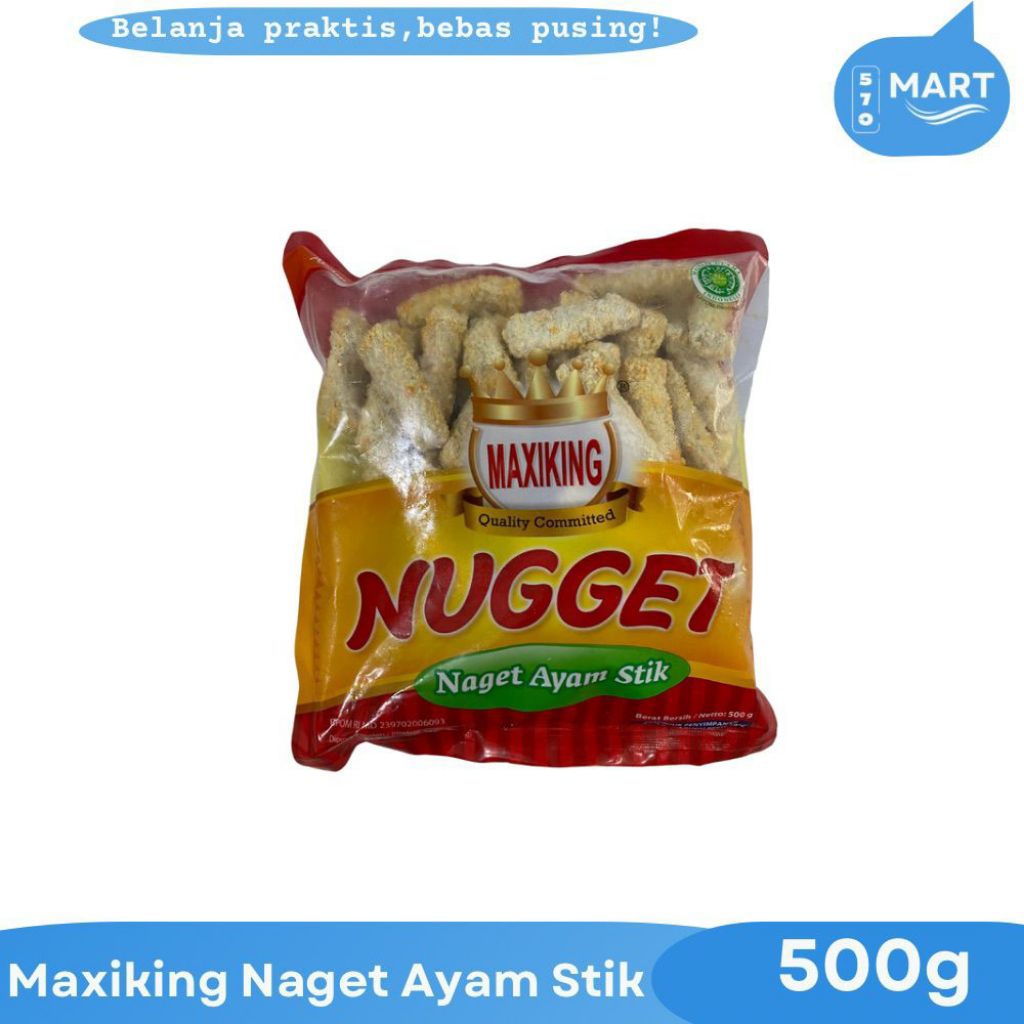 

maxiking nugget ayam stick 500gr