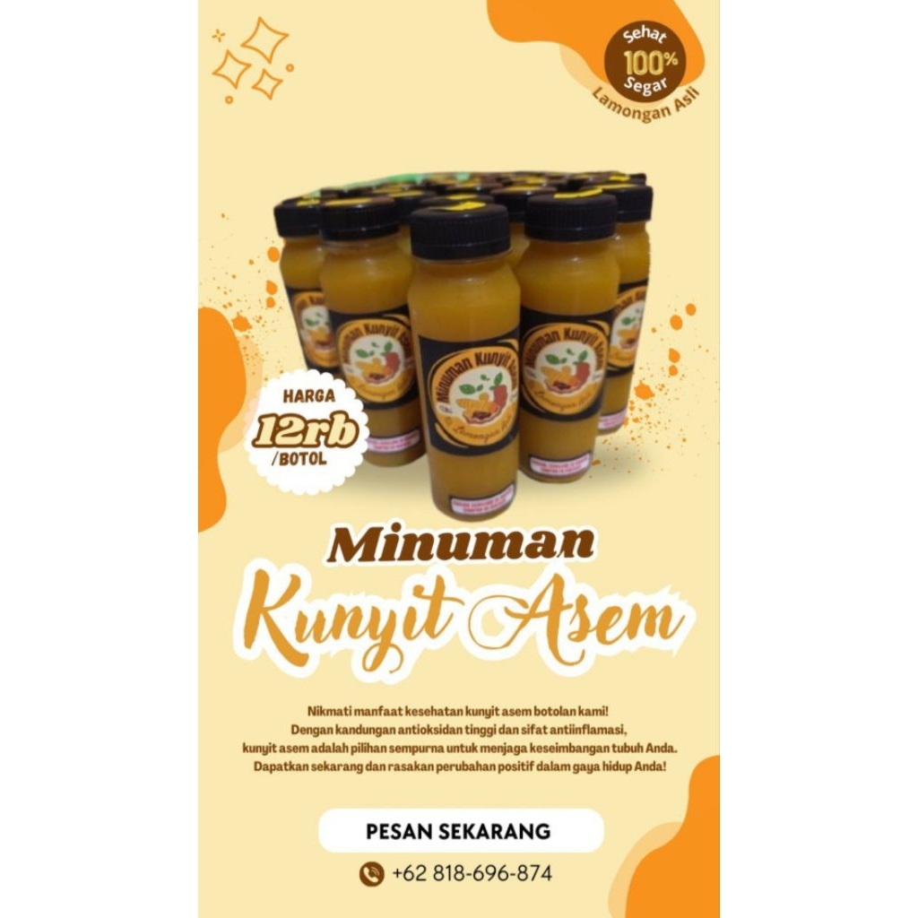 

Minuman Kunyit Asem Homemade