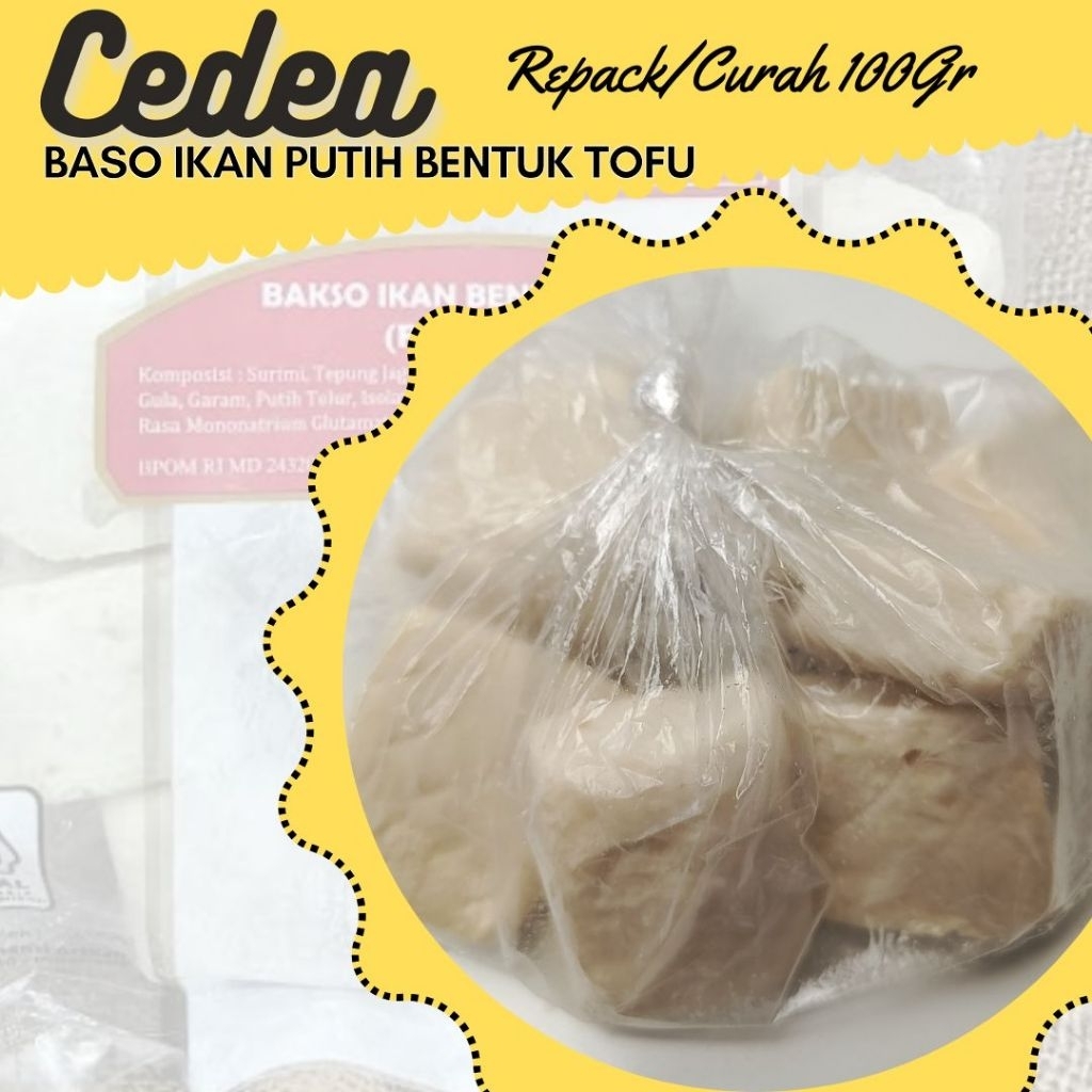 

CEDEA Fish TOFU PUTIH 100gr REPACK Halal Enak Baso Suki Lezat