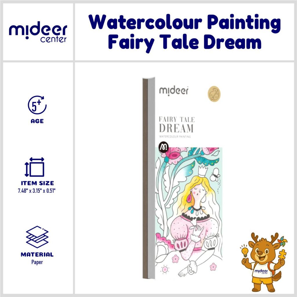 

Mideer Watercolour Painting Fairy Tale Dream Seni Lukis Cat Air Paint Belajar Melukis Anak dan Dewasa