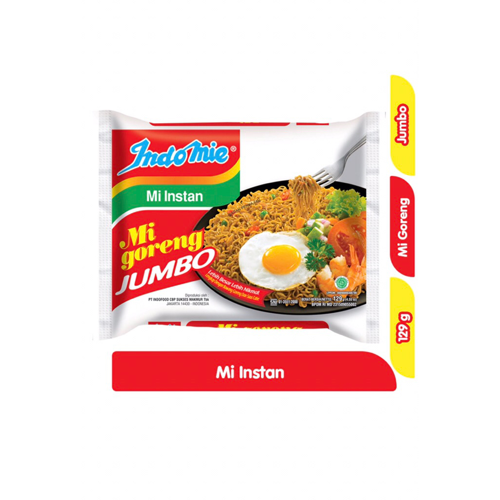 

Indomie Mi Instan Goreng Jumbo 129 g