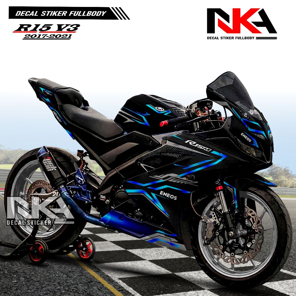 NKA Decal Stiker Fullbody R15 V3 2017-2021 Stiker Fullbody Yamaha R15 V3