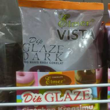 

Glaze elmer 200gr coklat celup topping glazur aneka rasa
