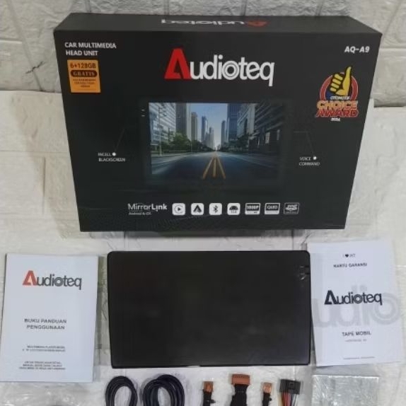 Head Unit Android 10 Inch Audioteq Ram 6/128gb