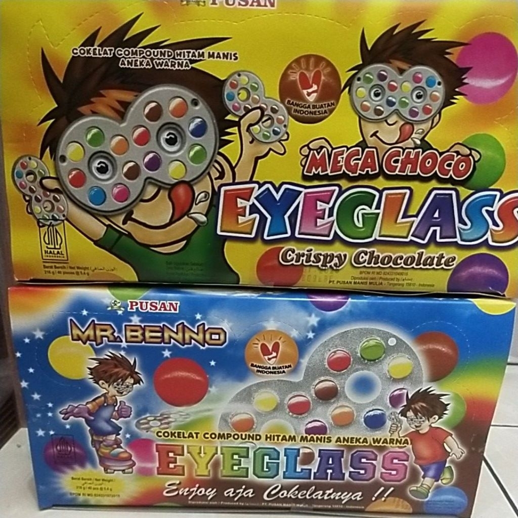

Eyeglasd Coklat hitam aneka warna ( ,isi 40 pcs) halal