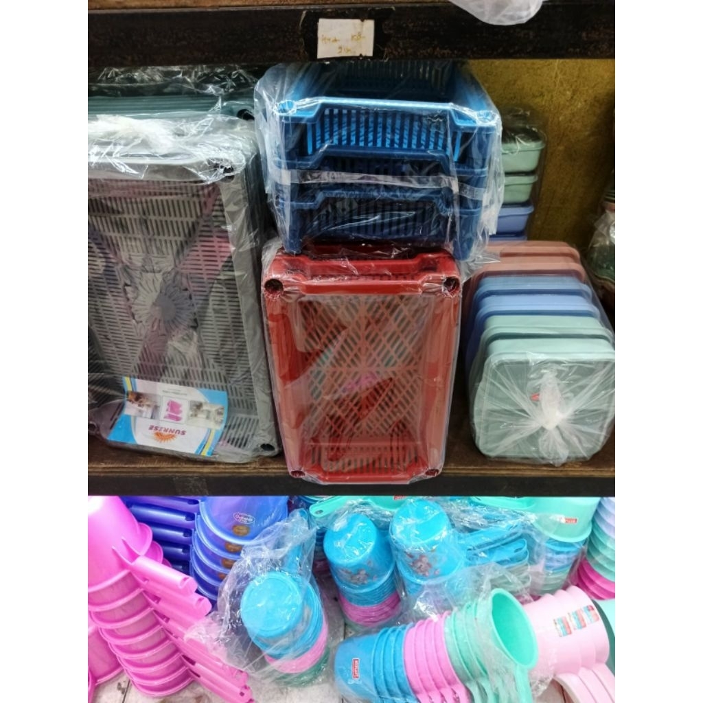 RAK PLASTIK JUMBO 3 SUSUN | RAK SUSUN 3 SERBAGUNA