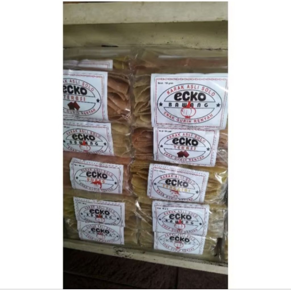 

Karak Solo Mentah Ecko Renyah Dan Gurih 100gr