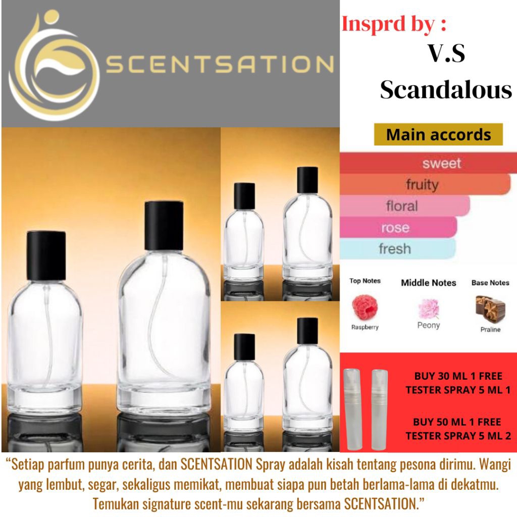 SCENTSATION - Parfume spray inspired by scandalous parfum bibit essence spray grade A parfum spray 3