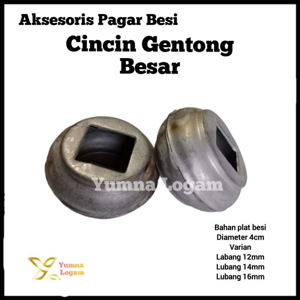 ORNAMEN PAGAR BESI CINCIN BULAT/GENTONG BESAR