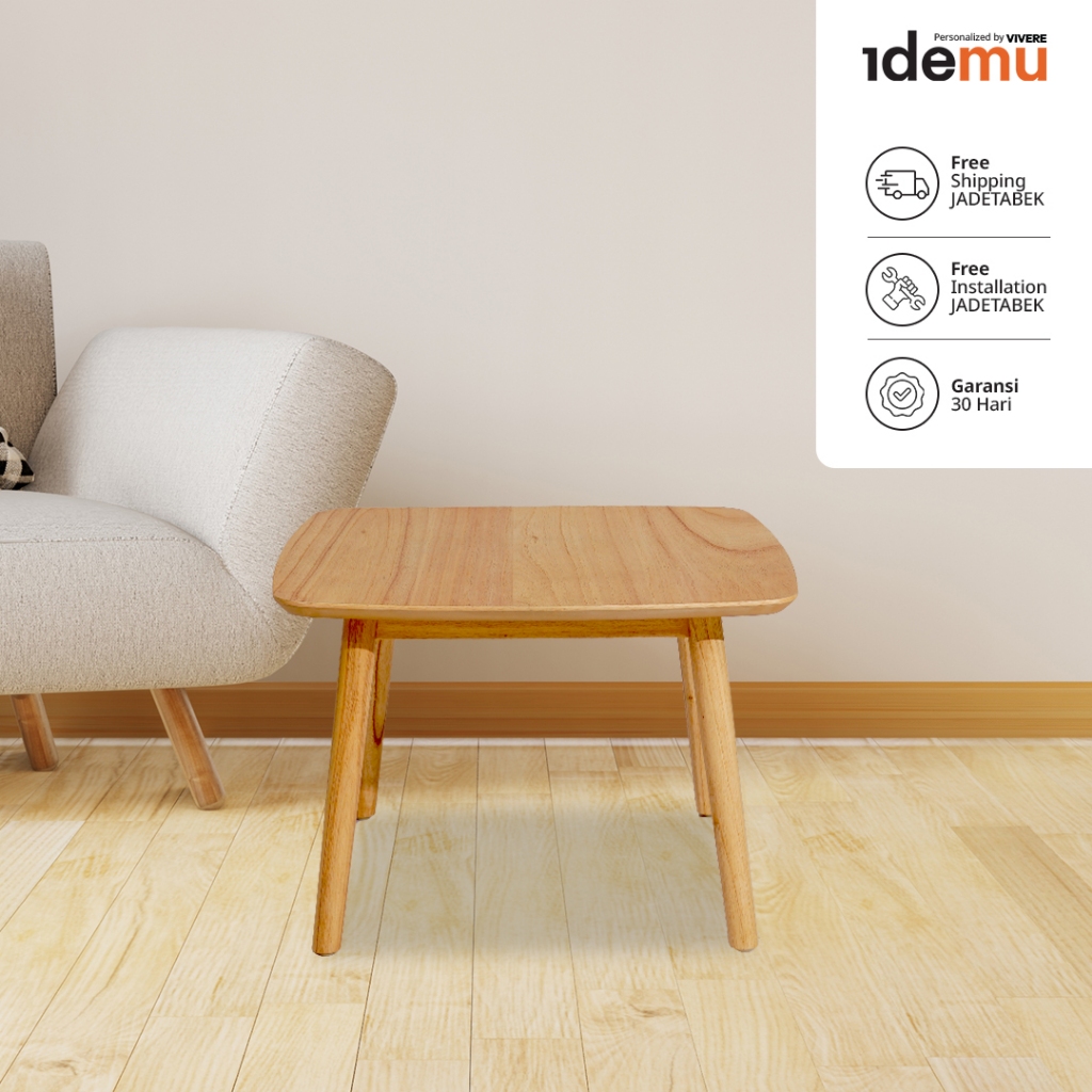 IDEMU Verde Meja Tamu Furniture Minimalis Coffee Table Square