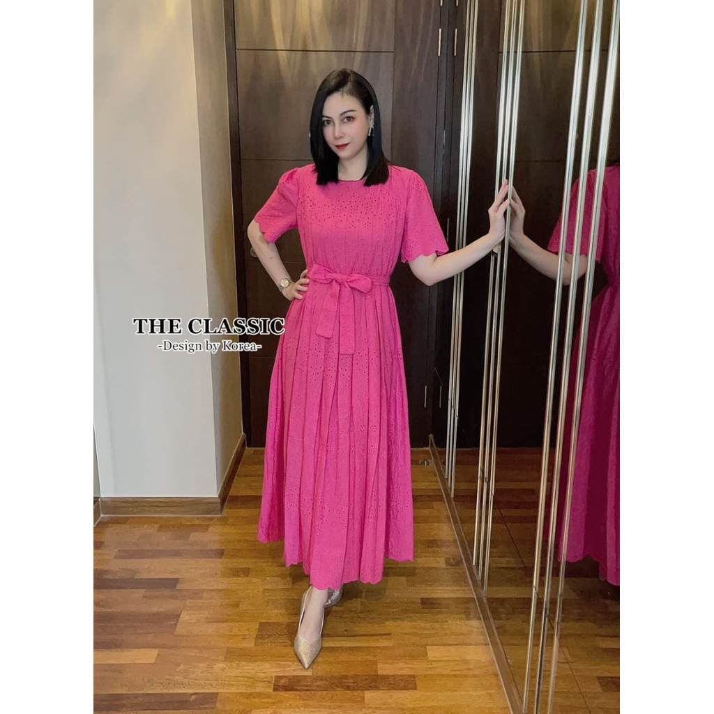 Ready Dress katun Bangkok import gaun katun bolong by the classic