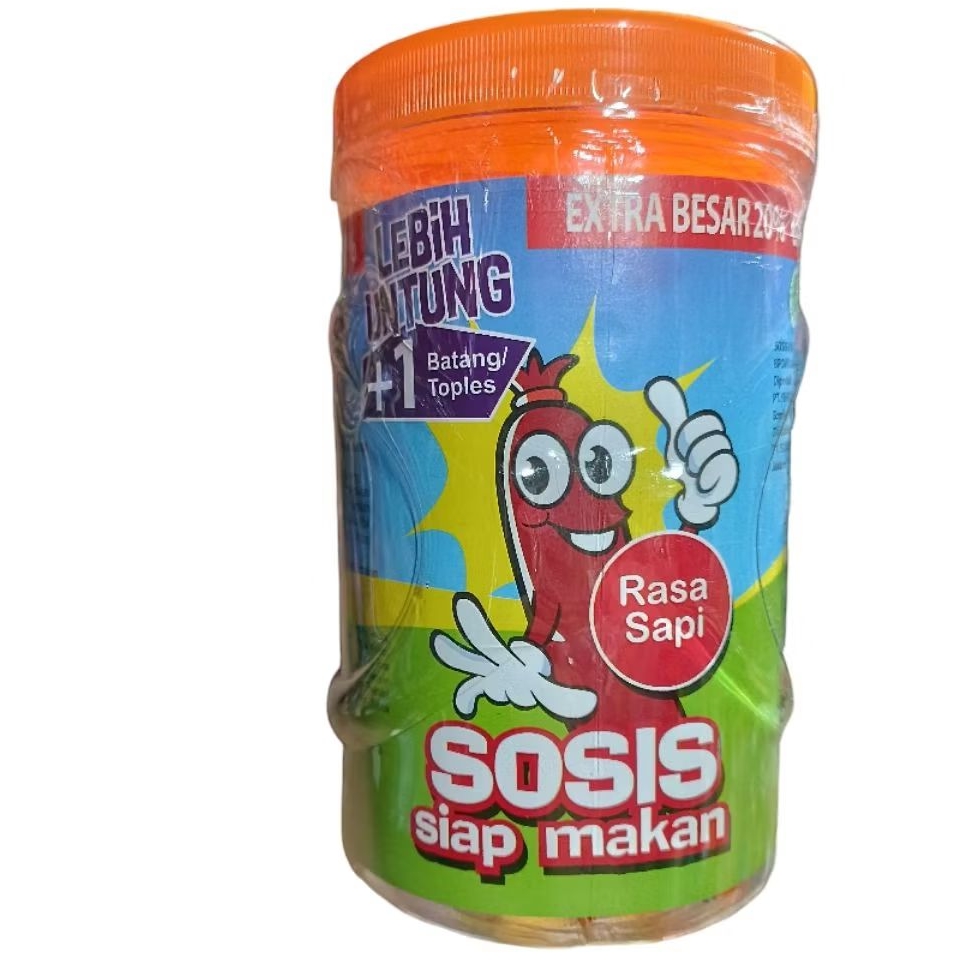 

Sosis So Nice Rasa Sapi Toples 525gr (Isi 25) Sausage Sonice