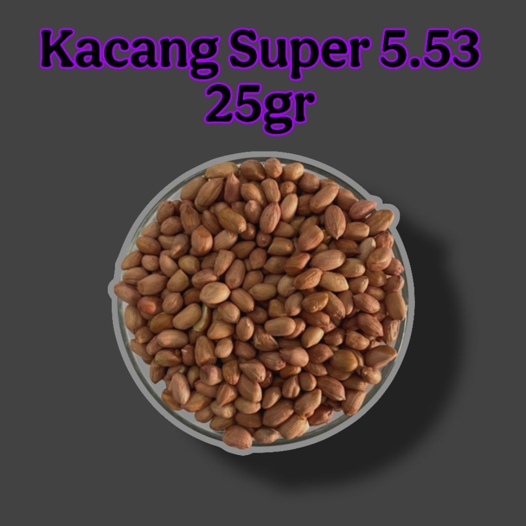 

kacang super 5.5 slvg 25gr 100pcs