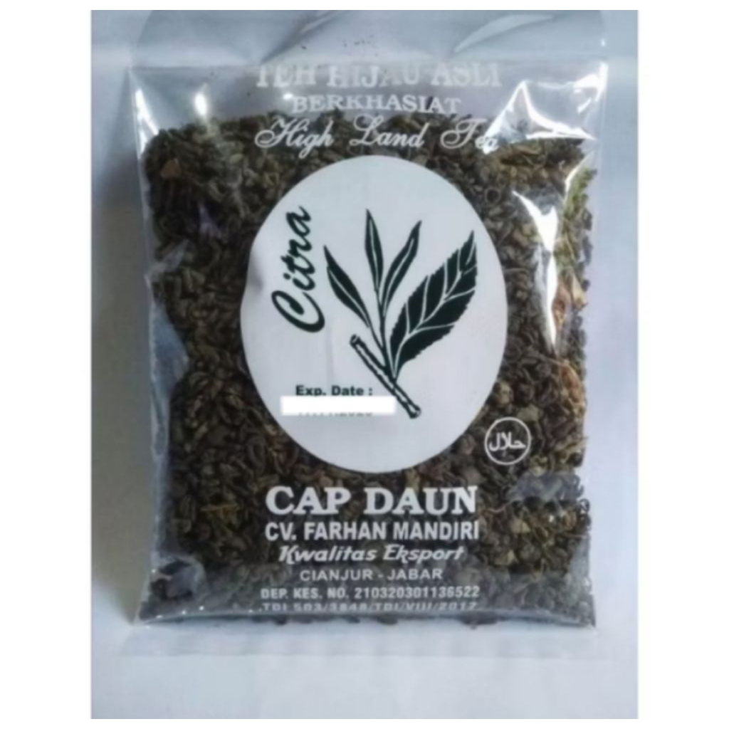 

TEH HIJAU ASLI CITRA CAP DAUN, TEH HERBAL SEDUH, TEH KESEHATAN