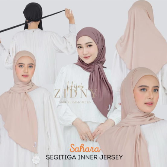 HijabZidny - Grace - Sahara Segitiga Inner Tali - Bahan Jersey