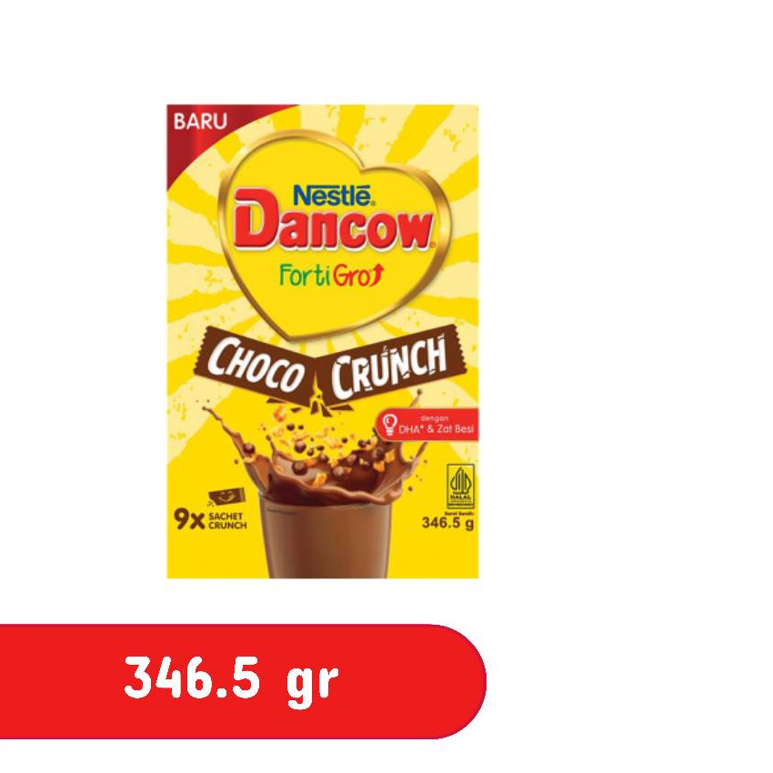 

Nestle Dancow FortiGro Susu Bubuk Instan Cokelat Crunch 346.5 gr