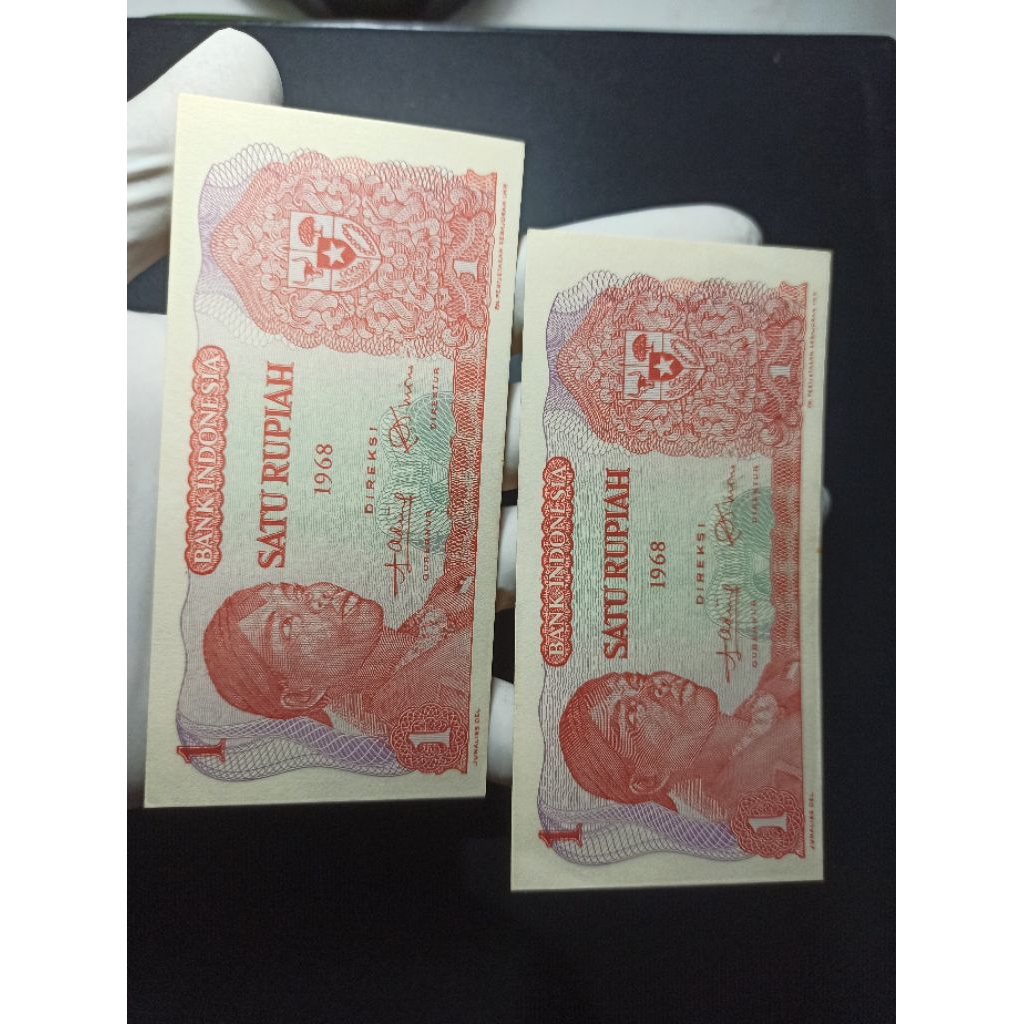 uang Kuno pecahan 1 rupiah dirman tahun 1968
