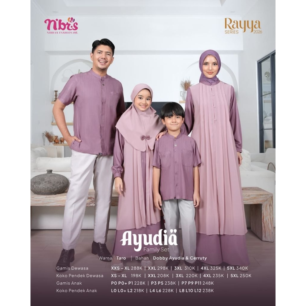 RAYYA SERIES NIBRAS 2026||SARIMBIT NIBRAS TERBARU||RAYYA SERIES AYUDIA TARO||GAMIS WANITA