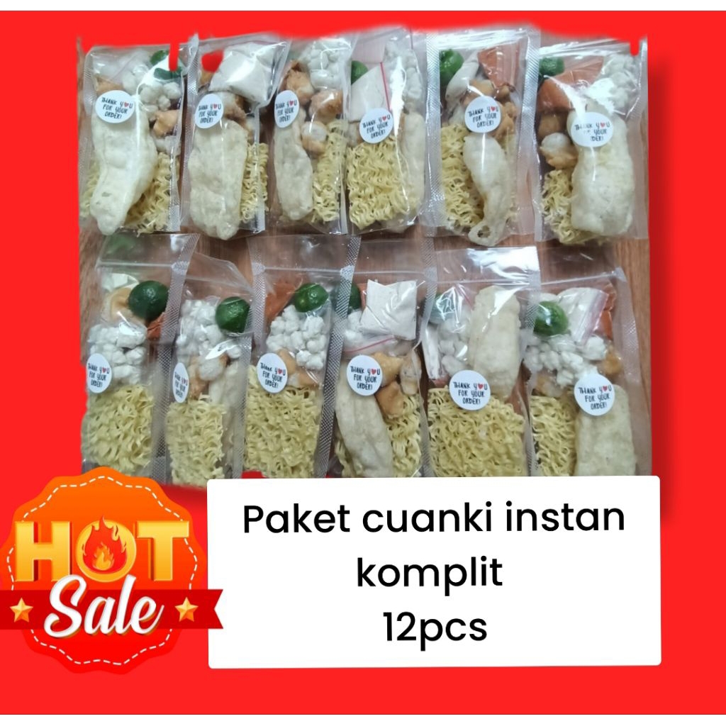 CUANKI INSTAN 12 PCS/PAKET HEMAT CUANKI INSTAN/ CUANKI INSTAN MURAH