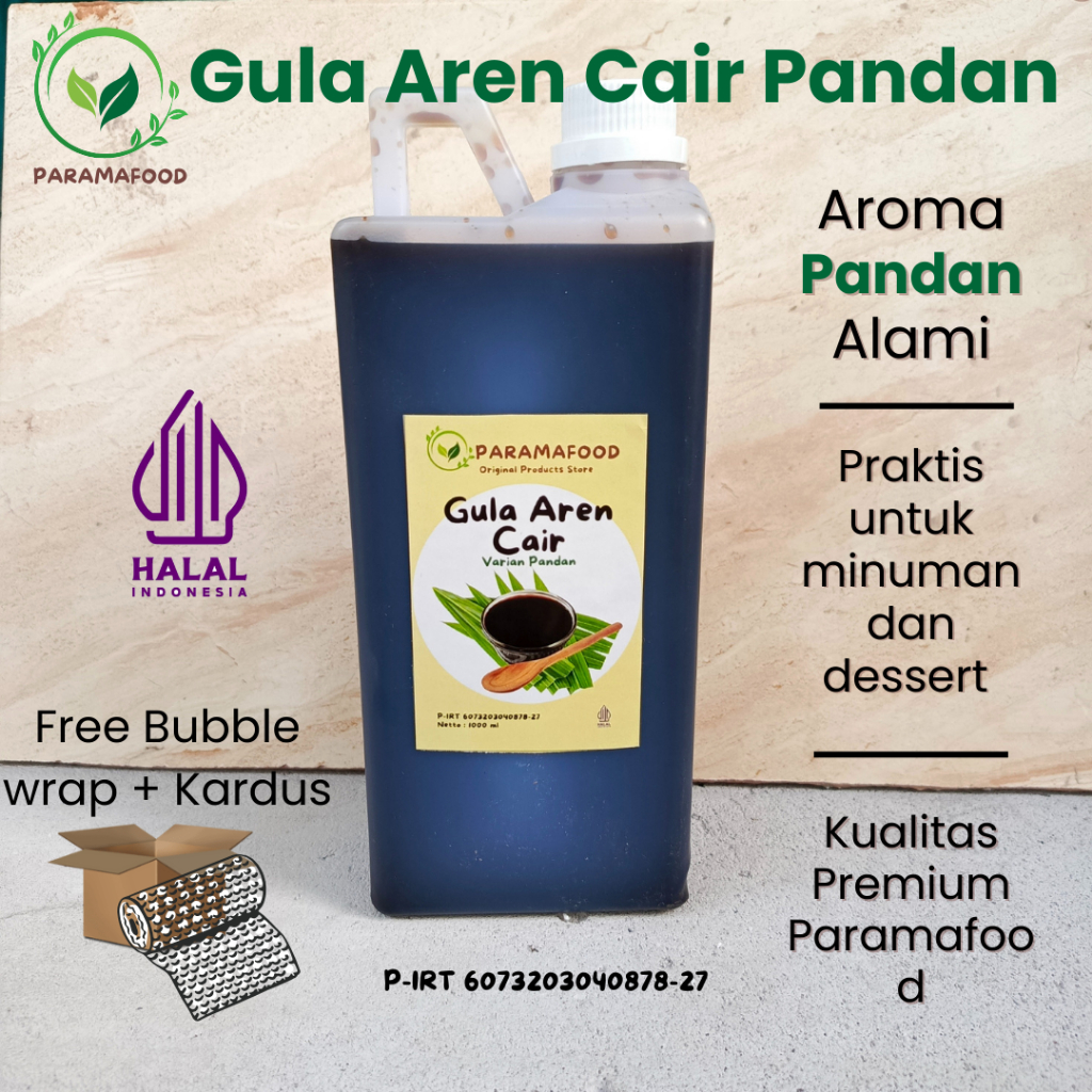 

Paramafood Gula Aren Cair Pandan 1 Liter