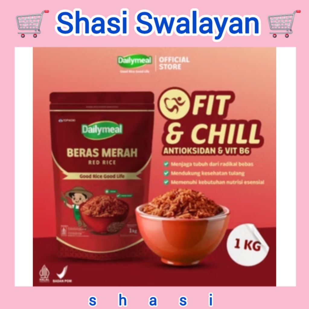 

Dailymeal Beras Merah 1 Kg - Red Rice - Superfood Premium untuk Hidup Aktif & Sehat