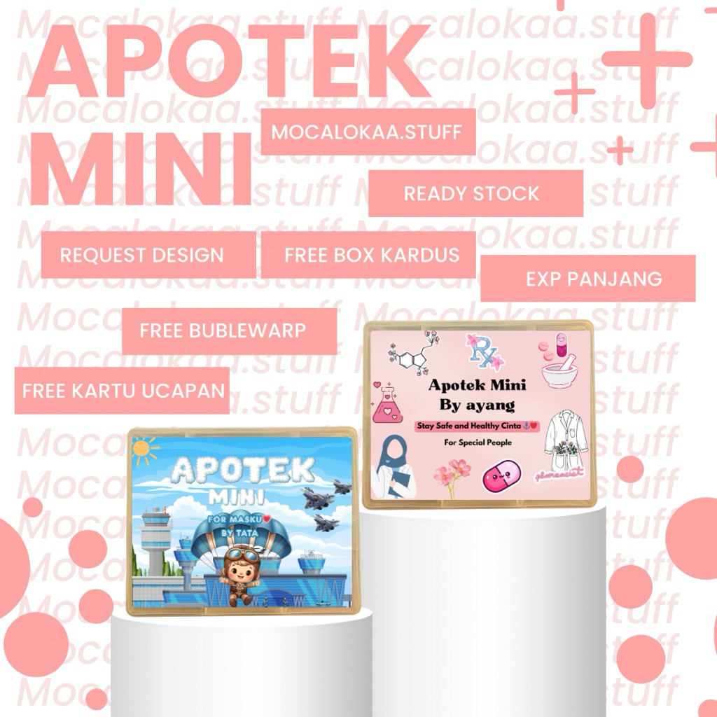 

Apotek Mini + Isi || Apotek mini Viral || Apotek Mini full set murah || Apotek mini buat pacar lengkap || gift box apotek mini || kado lucu untuk pacar || apotek mini untuk ayang || apotek mini hampers || apotek mini murah meriah by mocalkaa.stuff