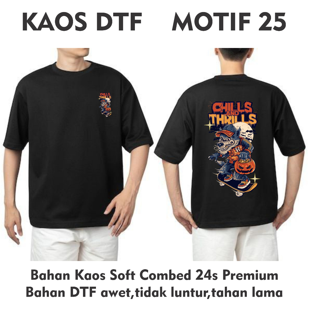Kaos Sablon DTF / Kaos Distro DTF / Kaos Lengan Pendek / Sablon Kaos / Kaos Sablon DTF Design