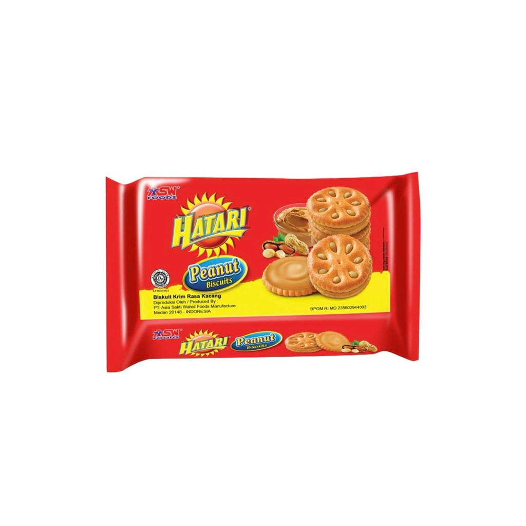 

Hatari Peanut Biskuit Krim Kacang 225 gram