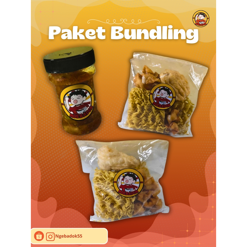 

Ngebadok - Paket Bundling 3 Baso Aci Tulang Rangu Cuanki Goreng Sambal Cumi Original
