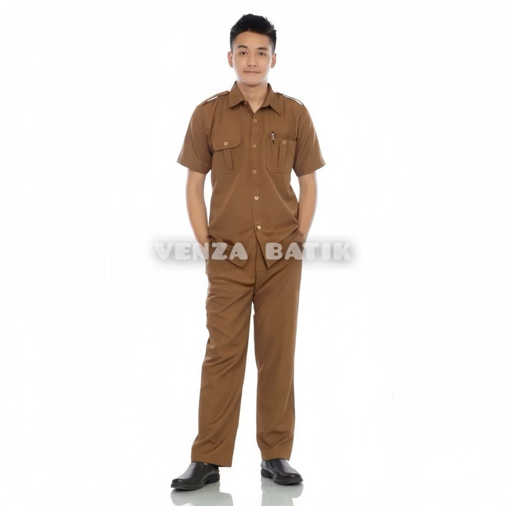 Setelan Seragam Pns Pemda Khaki Tua Khaki Muda Baju Dinas Pns Pria Baju Pemda Seragam Guru Baju Pdh