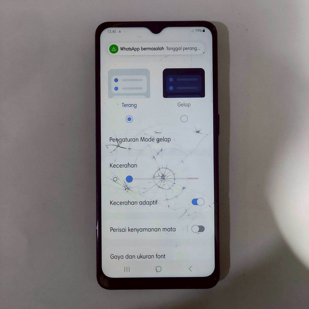 Lcd Samsung A12 / A125 / A02 / A022 Copotan POZI Minus Kaca Retak LCD-538