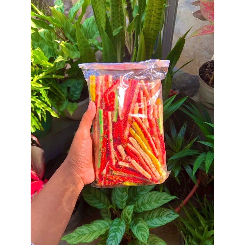 

Terlaris No.1 Seblak kering Kerupuk beton/ atau ja'at kemasan 250gram rasa original daun jeruk