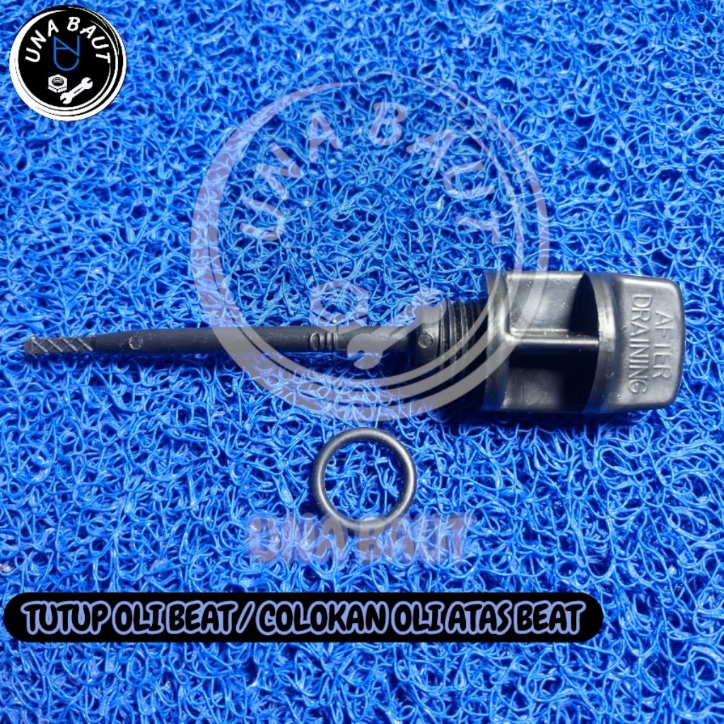 Tutup Oli Atas Beat Fi (Hitam)- Penutup ColokanOli Oil Mesin + Seal Sil Oring Honda Beat Fi