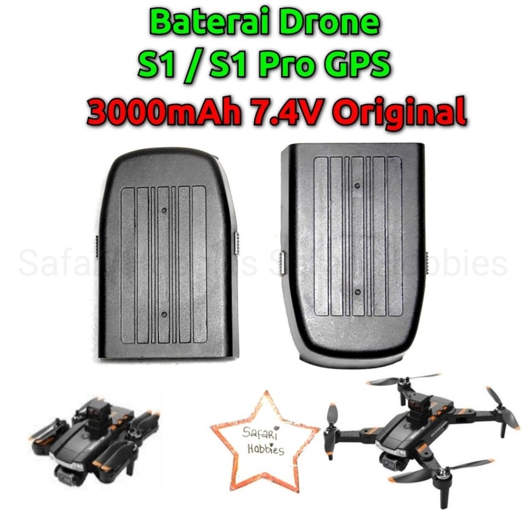 Baterai Drone S1 GPS / S1 Pro GPS Lipo 3000mAh 7.4V