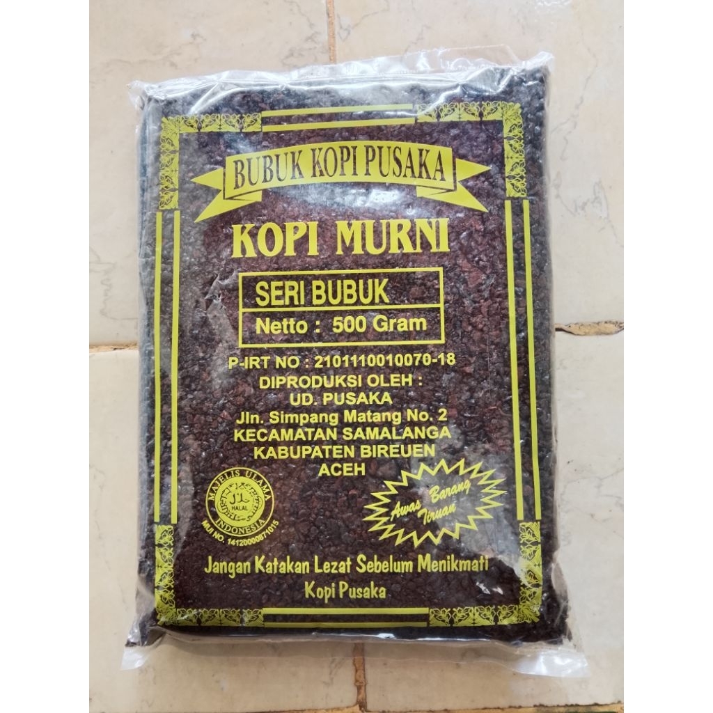 

Bubuk Kopi Saring Pusaka Aceh 500Gr