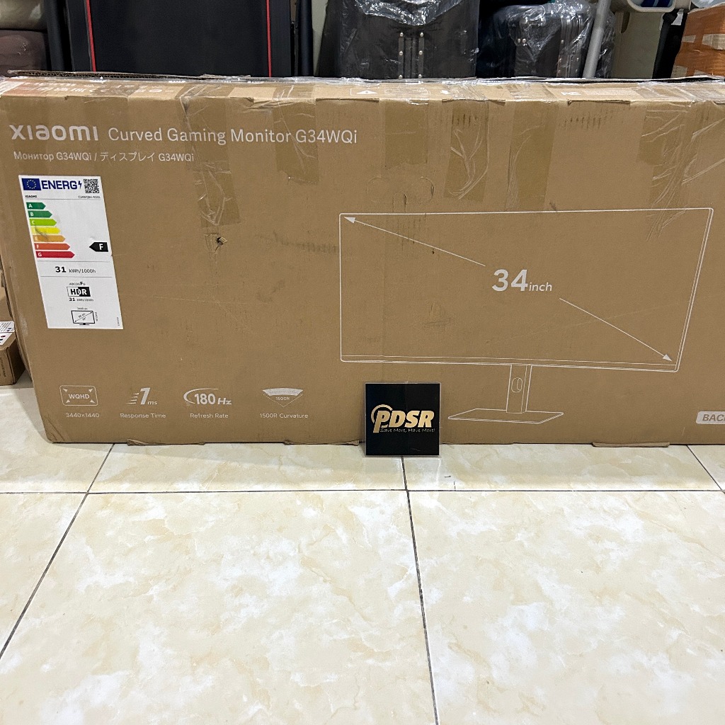Monitor LED Xiaomi Mi Curved Gaming Monitor 34inch Ultrawide G34WQI Fullset Minus